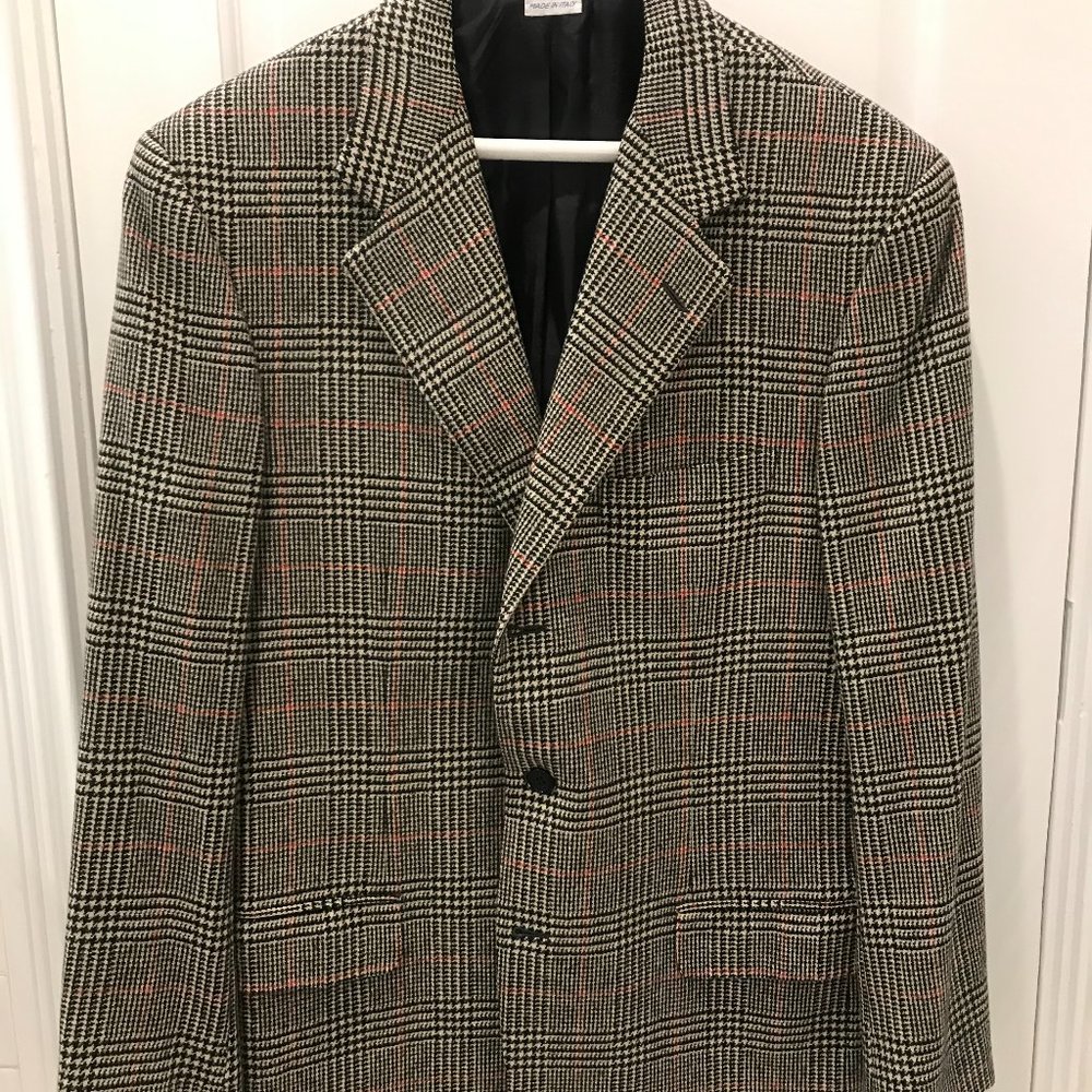 Pure Cashmere Plaid Blazer by Brioni